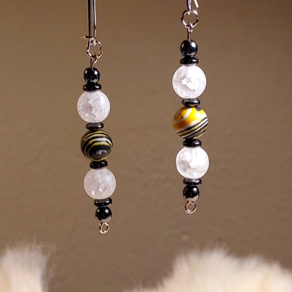 Handmade crystal earrings